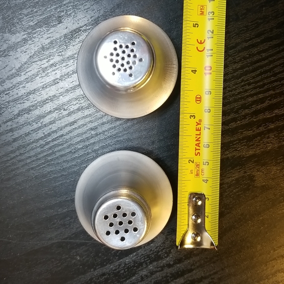 Depression Era Aluminum No Tip Weighted Salt & Pepper Shakers - Picture 8 of 11